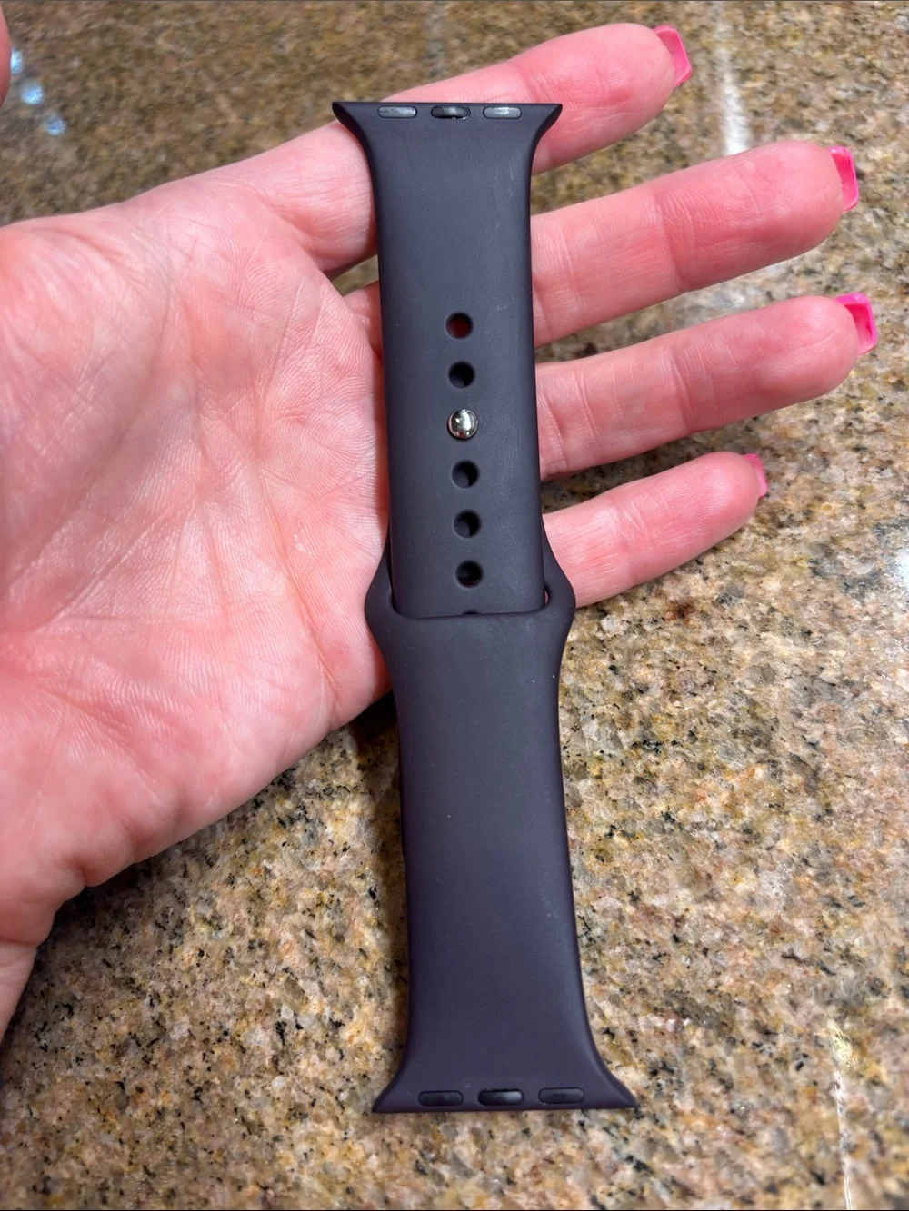Apple Silicone Sport Watch Band - Eggplant Color